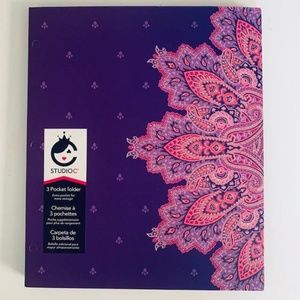 Carolina Pad Studio C 3 pocket folder Purple